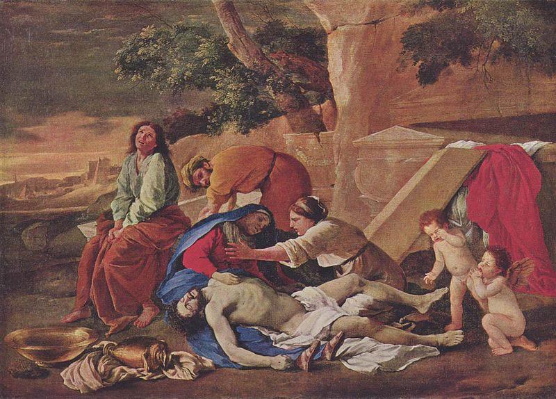 Nicolas Poussin Beweinung Christi oil painting image